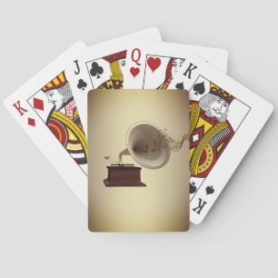 Musik-Streams aus Gramophone Spielkarten