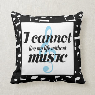 Musik-Süchtig-Musiker-Wurfs-Kissen-Geschenk Kissen