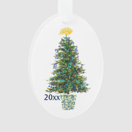 Musik-Symbol-Weihnachtsbaum-kundengerechtes Jahr Ornament