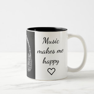 Musik-Tasse Zweifarbige Tasse