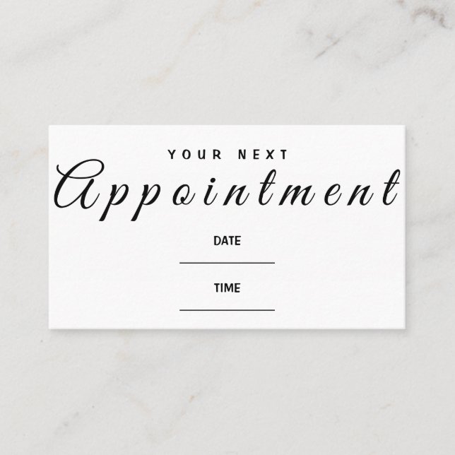 Musik-Termin Erinnerungskarte Ihr nächster Besuch Visitenkarte (Vorderseite)