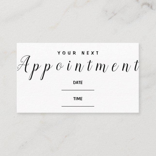 Musik-Termin Erinnerungskarte Ihr nächster Besuch Visitenkarte (Vorderseite)