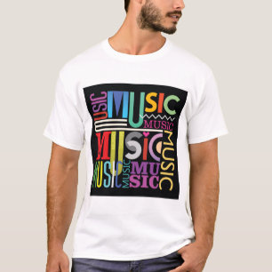 Musik-Text-Design T-Shirt