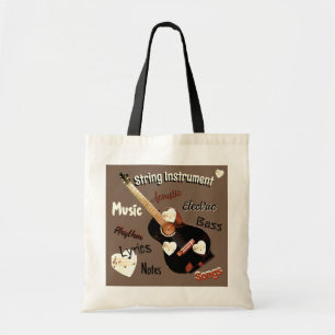 Musik Thema Tote Bag Tragetasche