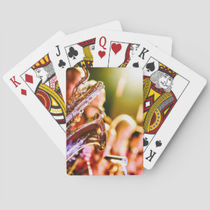 Musik themenorientiert, glänzender spielkarten