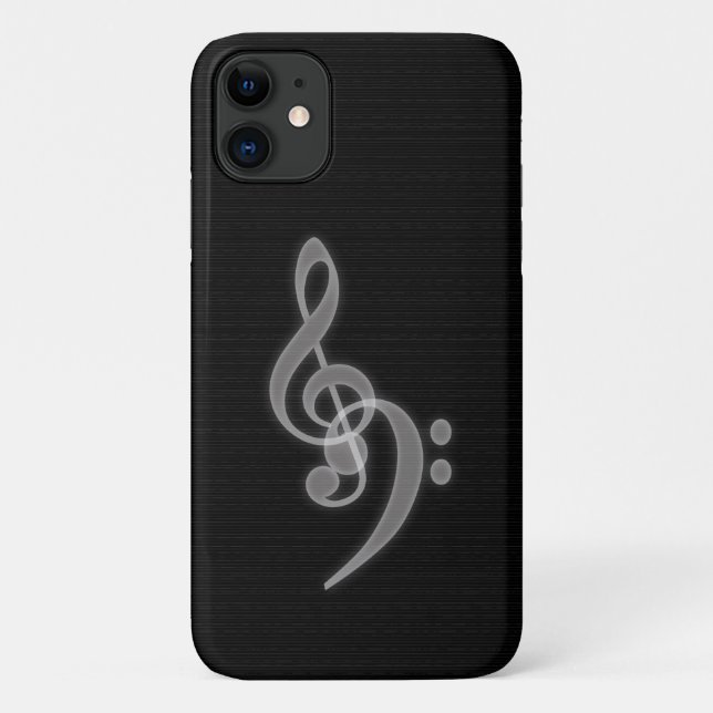 Musik - Treble Bass Clef selten Case-Mate iPhone Hülle (Rückseite)