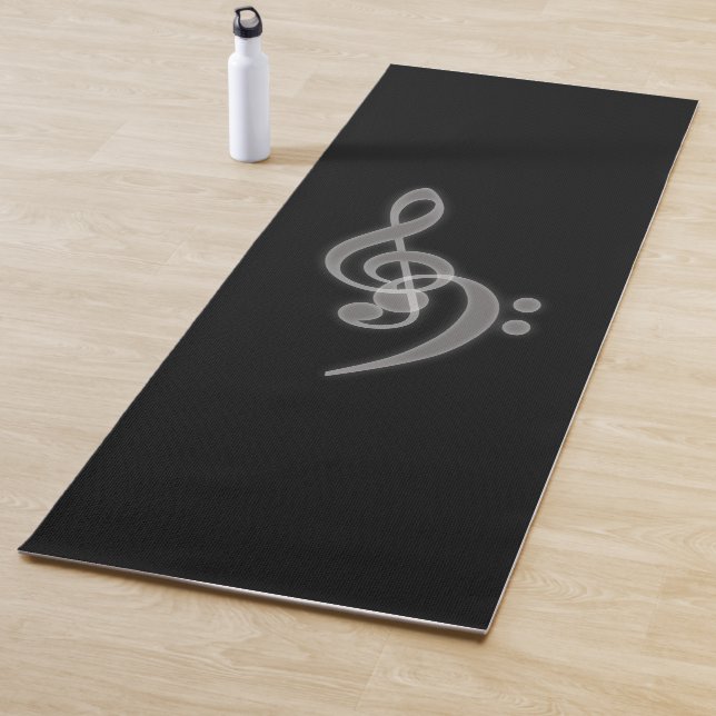 Musik - Treble Bass Clef Yoga Mat Yogamatte (Beispiel)