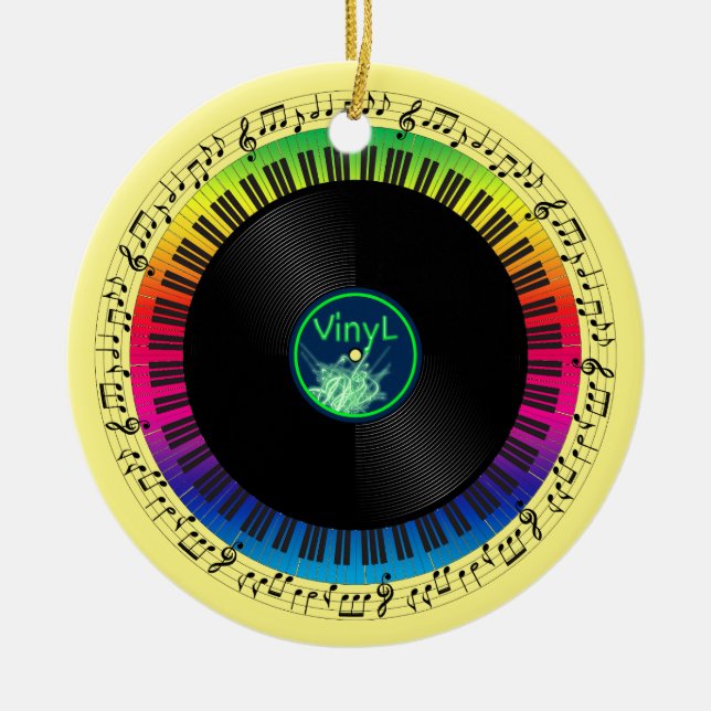 Musik-Tribut Keramik Ornament (Vorne)