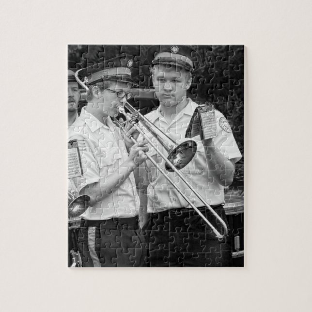 Musik - Trombone - Eine helfende Hand Puzzle (Vertikal)