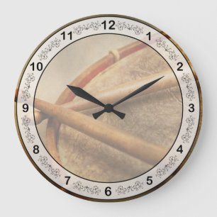 Musik - Trommel - Kadenz Große Wanduhr
