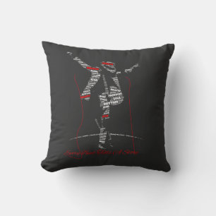 Musik-Typografie-Kunst Modernes Design für Musik Kissen