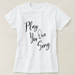 Musik-u. Alltagsleben-inspirierend Wörter T-Shirt