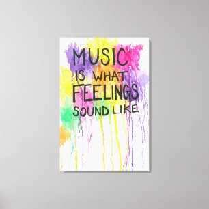 Musik u. Gefühle Leinwanddruck