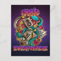 Musik überall Graffiti DJ