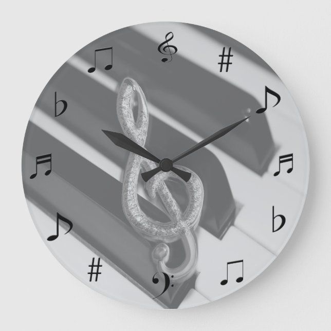 Musik-Uhr Große Wanduhr (Vorderseite)