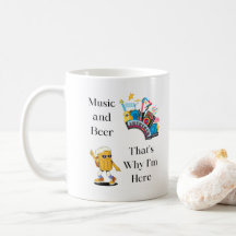 Musik und Bier, deshalb bin ich hier auf einer