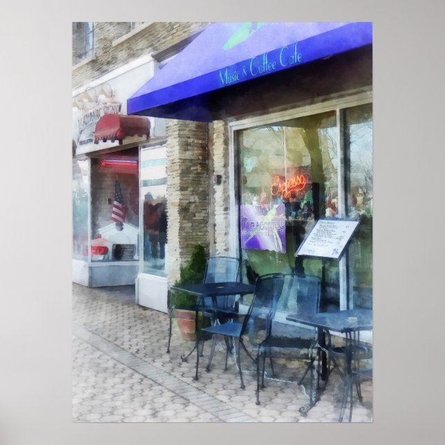 Musik und Café Poster (Vorne)