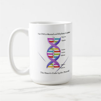 Musik und DNA-Tasse Kaffeetasse
