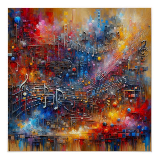 MUSIK UND FARBE POSTER (Vorderseite)