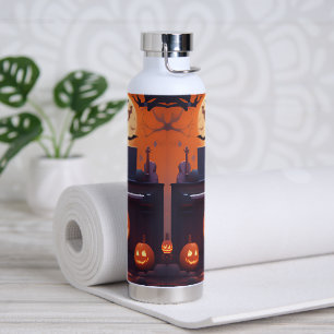 Musik und Halloween Wasserflasche Trinkflasche