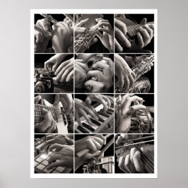 Musik und Hände Poster