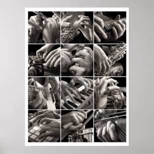 Musik und Hände Poster