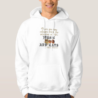 Musik und Katzen Hoodie