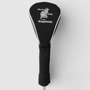 Musik und Katzen ist Glücksangebot Golf Headcover