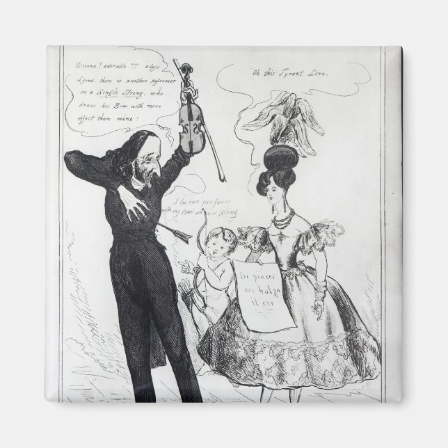 Musik und Liebe oder zwei rivalisierende Künstler Magnet (Vorne)