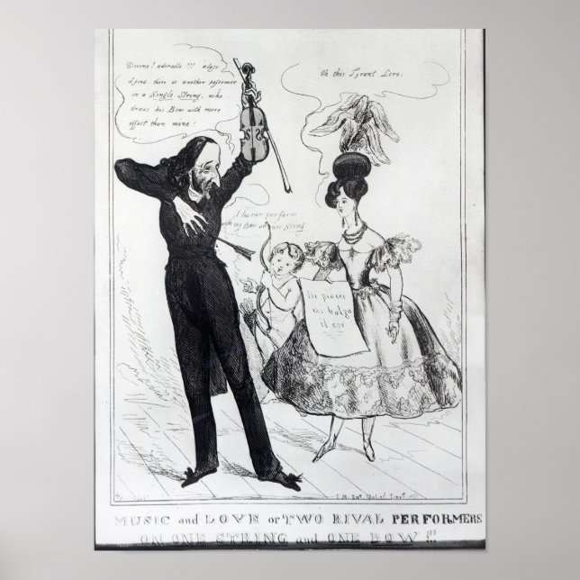 Musik und Liebe oder zwei rivalisierende Künstler Poster (Vorne)