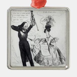 Musik und Liebe oder zwei rivalisierende Silbernes Ornament