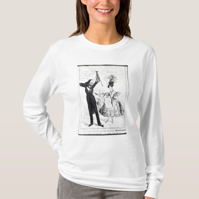 Musik und Liebe oder zwei rivalisierende T-Shirt (Vorderseite)