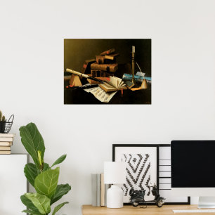 Musik und Literatur von William Harnett, Bildende Poster