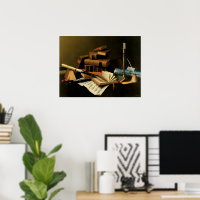 Musik und Literatur von William Harnett, Fine Art