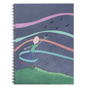 Musik und Melodien-Notebook Notizblock