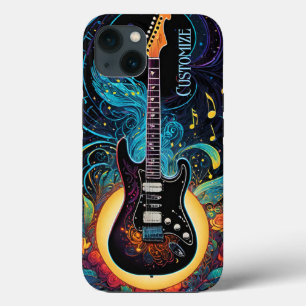Musik und Rose Elektrische Gitarre Case-Mate iPhone Hülle