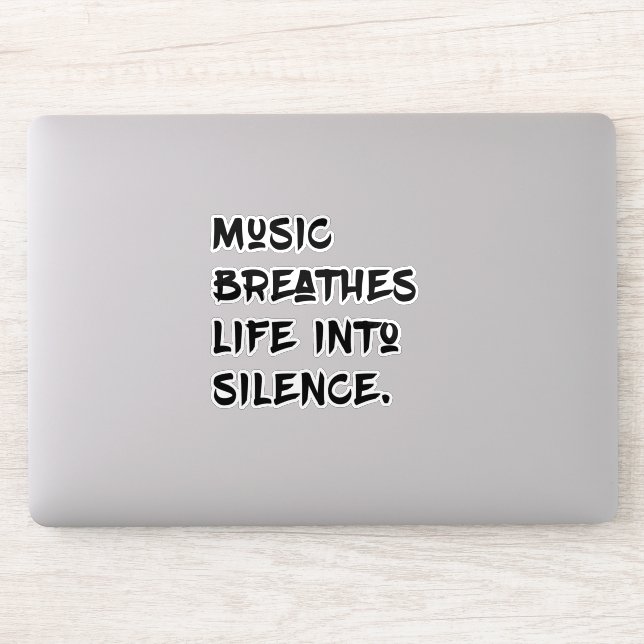 Musik und Stille Aufkleber (Computer)