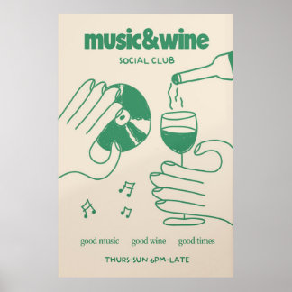 Musik und Wine Social Club Poster