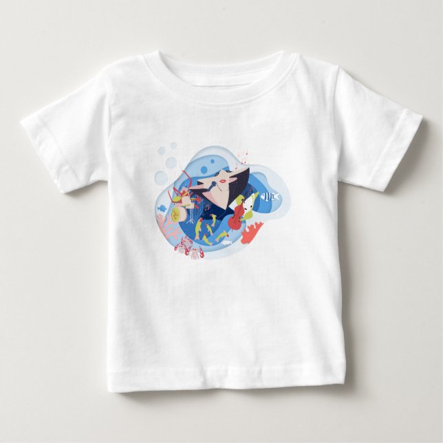 Musik unter dem Song "Sea Animals" Baby T-shirt (Vorderseite)