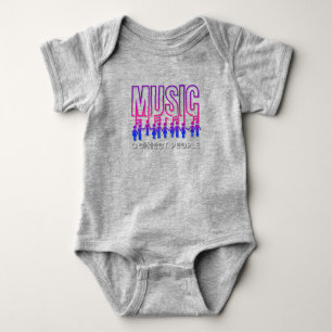 Musik verbindet Menschen   Baby Strampler