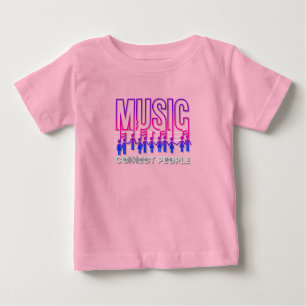 Musik verbindet Menschen   Baby T-shirt