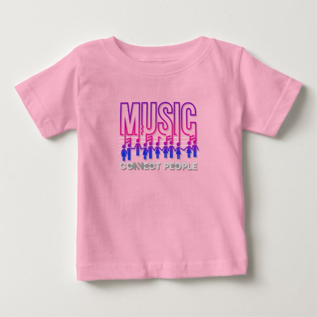 Musik verbindet Menschen | Baby T-shirt (Vorderseite)