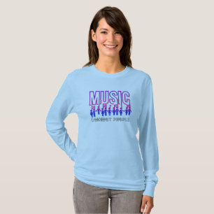 Musik verbindet Menschen Frauen Langschläfchen T-Shirt