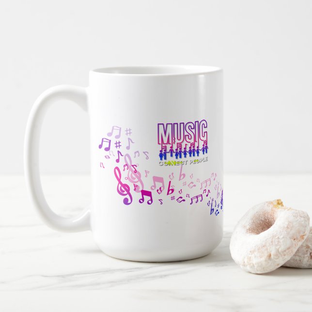 Musik verbindet Menschen | Klassische Tasse #15 (Mit Donut)