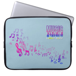 Musik verbindet Menschen   Laptop-Siebtasche 15" Laptopschutzhülle