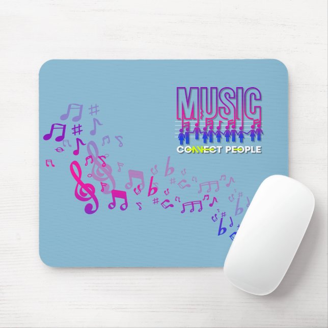 Musik verbindet Menschen | Mauspad (Mit Mouse)