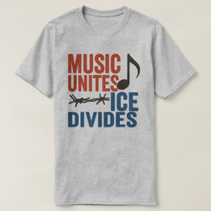 Musik vereint ICE spaltet l Latino-Rechte-Aktivist T-Shirt