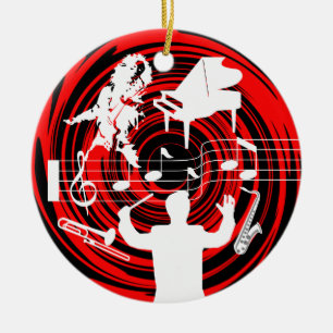 Musik-Verzierung addieren Foto Keramikornament