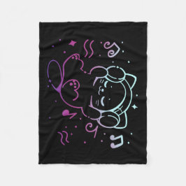 Musik-Vibing Fleecedecke