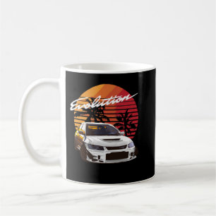 Musik Vintage Retro Mitsubishi Evolution Evo Somme Kaffeetasse
